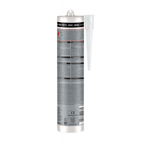 SL 620 Ventanas y Construcción Cart. 300 ml - Negro Ral 9004
